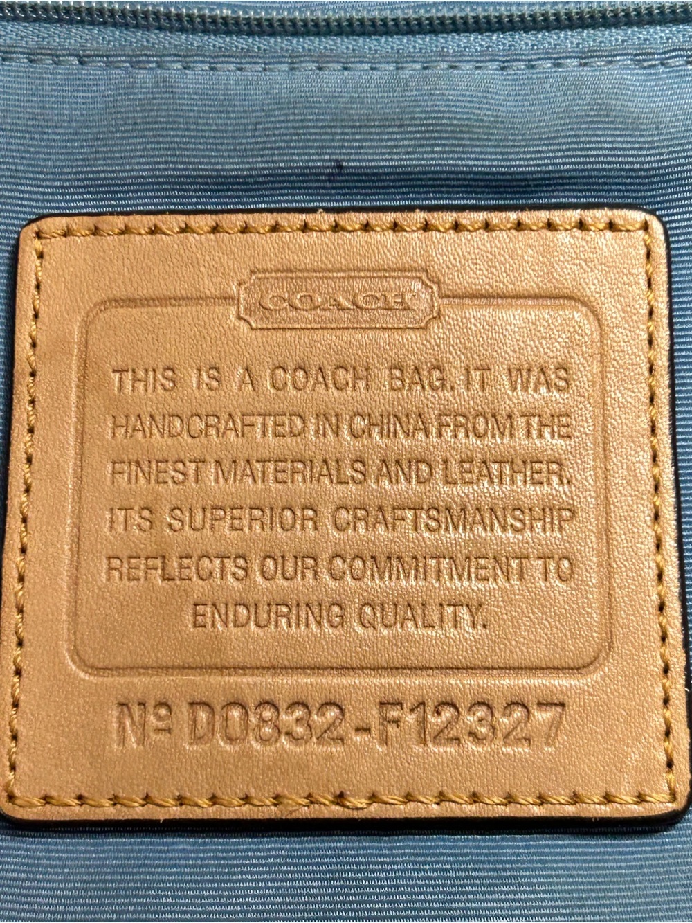 Coach Brown Signature Canvas Crossbody with Tan Leather Trim F12327 - Picture 2 of 15